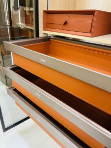 Leather & Glass Basket
